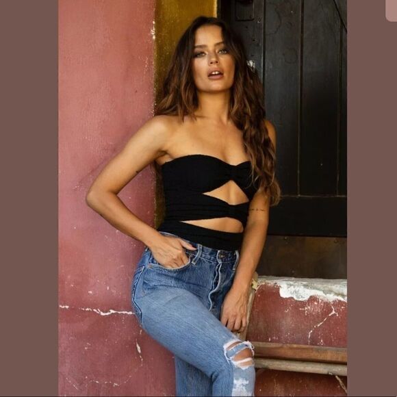 FREE PEOPLE NIGHTCAP BOWTIE BODYSUIT & MIDI SKIRT - Picture 6 of 6